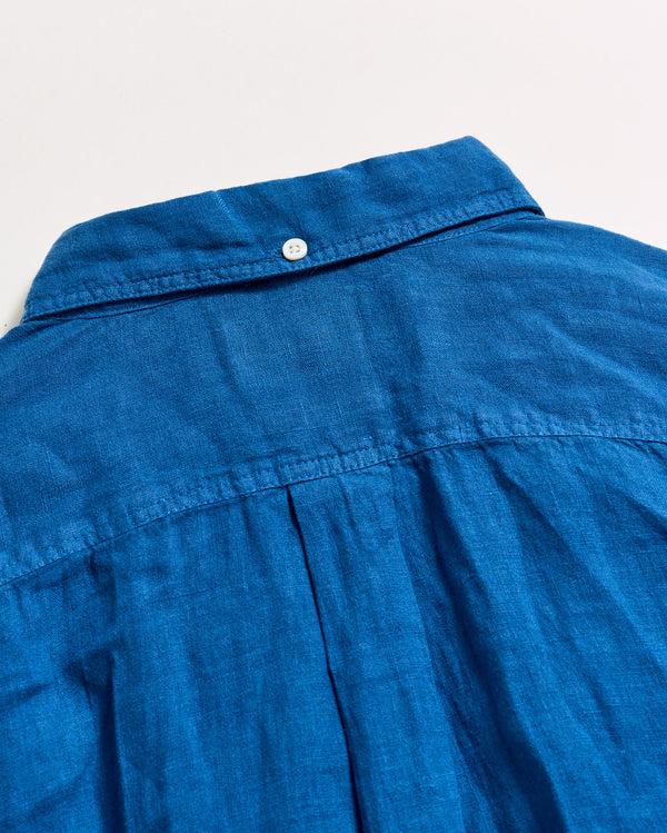 Billy Reid Short Sleeve Linen Tuscumbia Shirt Button Down