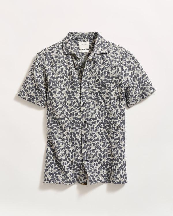 billy reid Short Sleeve Pebble Jacquard Treme Shirt – Billy Reid
