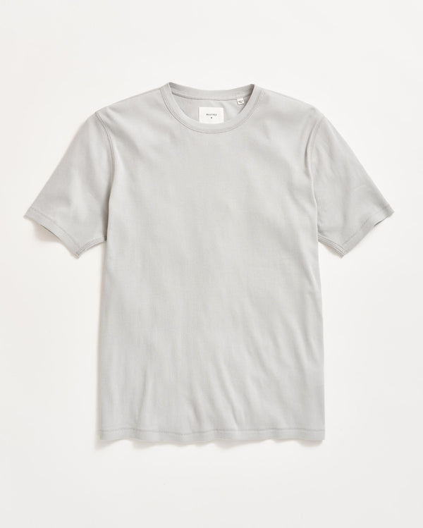 billy reid Short Sleeve Rib Crew in Silver by Billy Reid