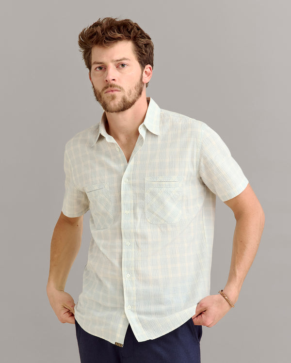 Billy Reid Short Sleeve Seersucker Donelson Shirt – Billy Reid