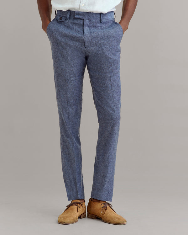 Billy Reid Silk Slub Donegal Flat Front Trouser – Billy Reid