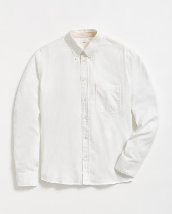 billy reid Tuscumbia Men's Long Sleeve Classic Shirt - Soft 100% Cotton Button-Down Collar Mother-of-Pearl Buttons – Billy Reid