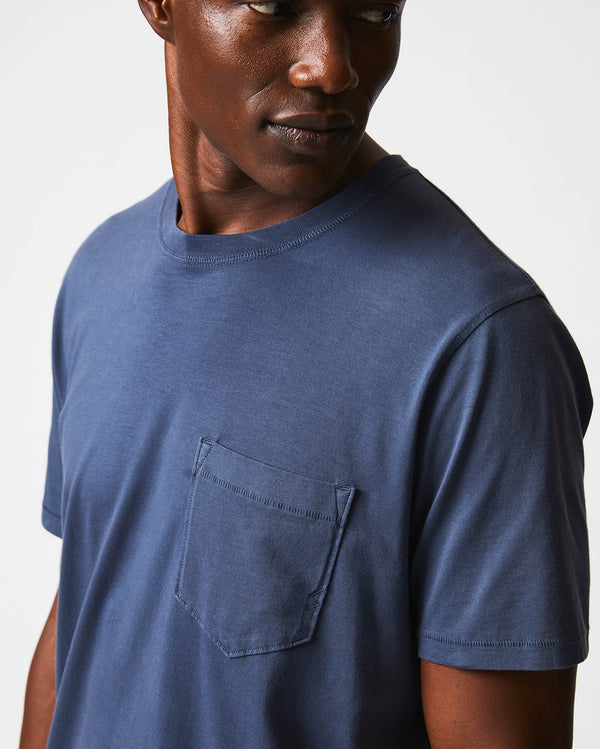 Billy Reid Washed Tee - Ultra-Soft Organic Pima Cotton Garment-Dyed Seasonless Wardrobe Staple – Billy Reid
