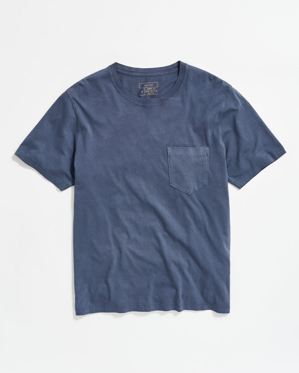 billy reid Washed Tee - Ultra-Soft Organic Pima Cotton Garment-Dyed Seasonless Wardrobe Staple – Billy Reid
