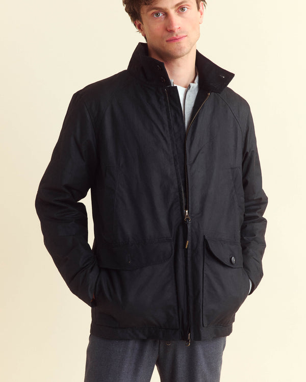 Billy Reid Waxed Hunting Jacket With Moleskin Liner