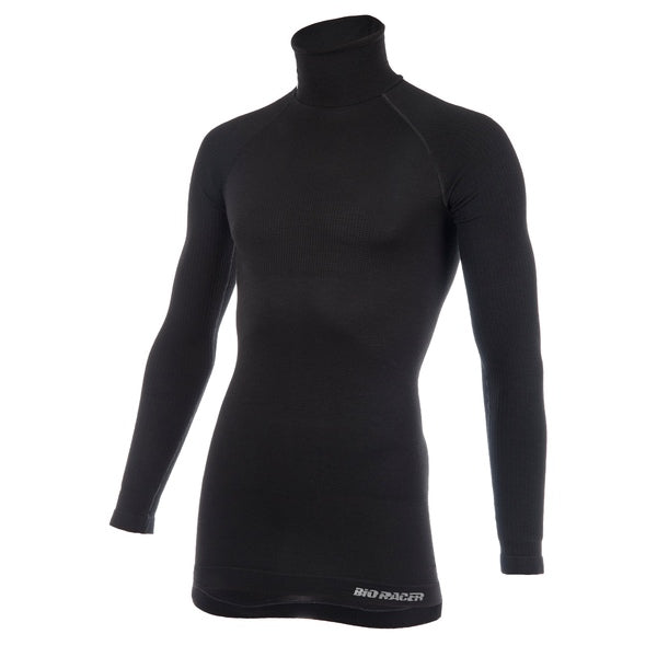 bioracer BASE LAYER MED. HEAVY LONG SLEEVE TURTLE NECK BLACK
