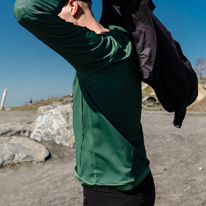 Bioracer ENDURO TECH JERSEY 3/4 Green - OLIVE