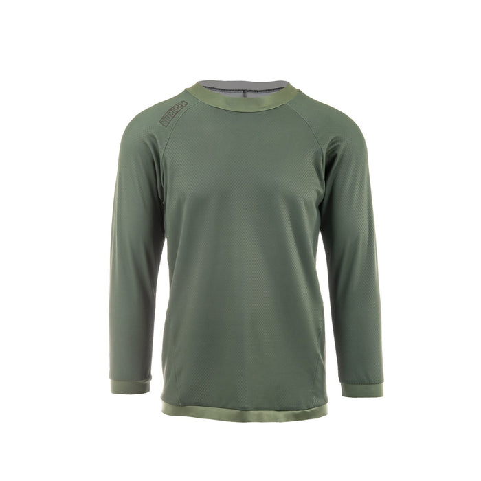 bioracer ENDURO TECH JERSEY 3/4 Green - OLIVE