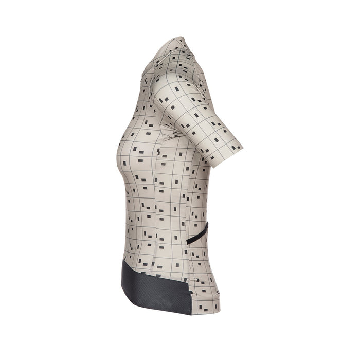 Bioracer EPIC JERSEY WOMEN BIT MAP BEIGE