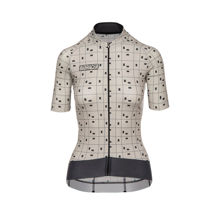 bioracer EPIC JERSEY WOMEN BIT MAP BEIGE