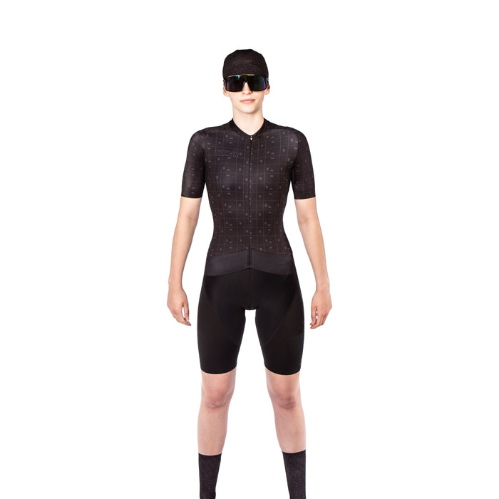 Bioracer EPIC JERSEY WOMEN BIT MAP BLACK