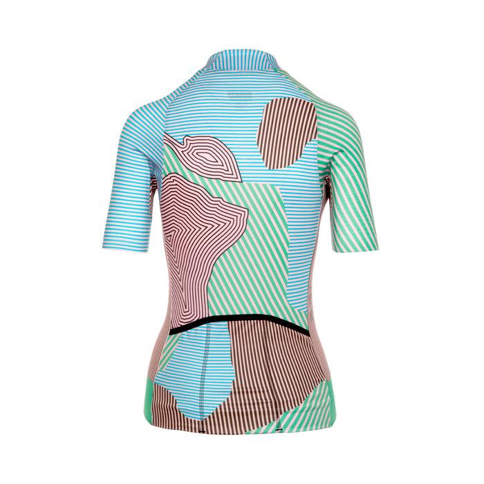 Bioracer EPIC JERSEY WOMEN KONTUR GREEN PINK