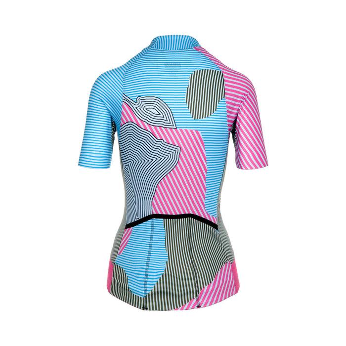 Bioracer EPIC JERSEY WOMEN KONTUR PINK BLUE