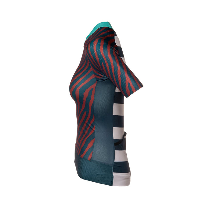 Bioracer EPIC JERSEY WOMEN LA CABINE NAVY BORDEAUX