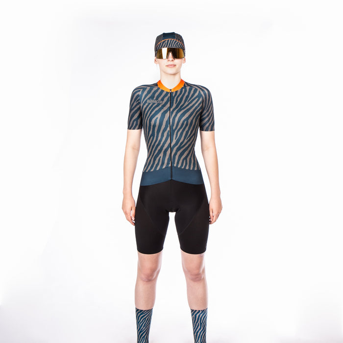 Bioracer EPIC JERSEY WOMEN LA CABINE PETROL BEIGE