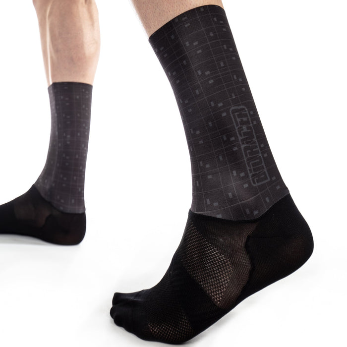 Bioracer SPITFIRE/VESPER TECH SOCK BIT MAP BLACK