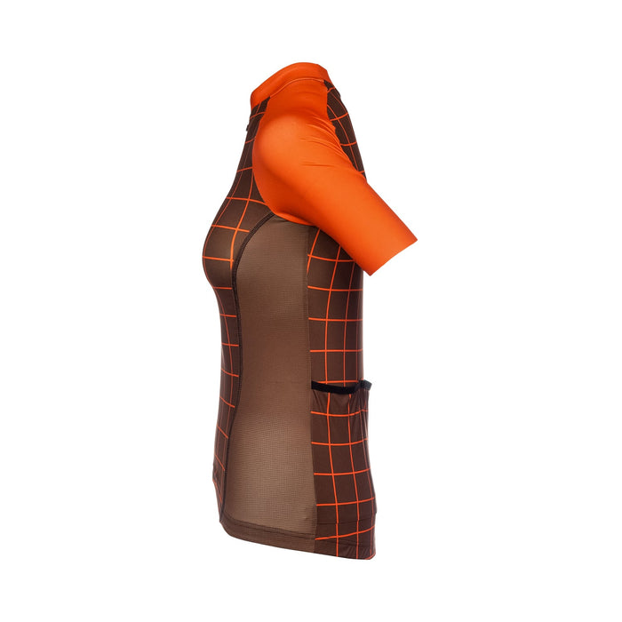 Bioracer VESPER JERSEY MOON RIDE BROWN ORANGE