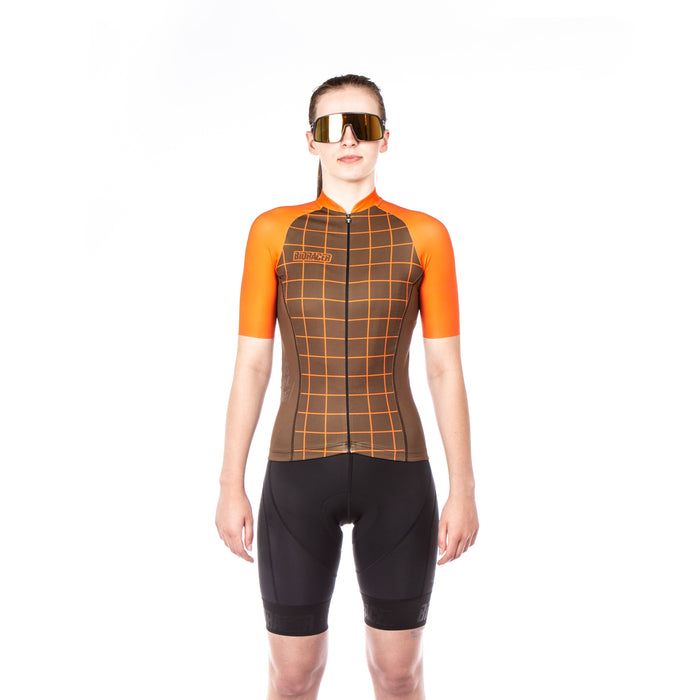 Bioracer VESPER JERSEY MOON RIDE BROWN ORANGE