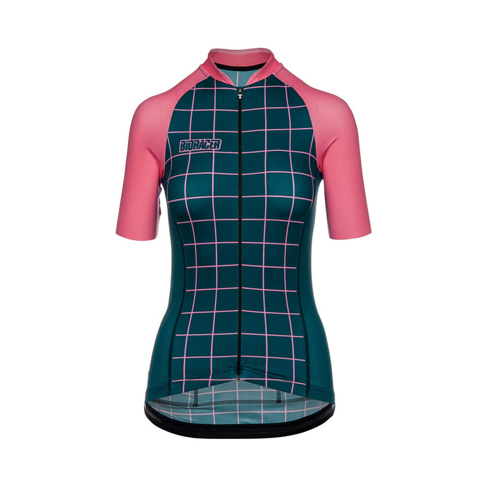 bioracer VESPER JERSEY MOON RIDE GREEN PINK