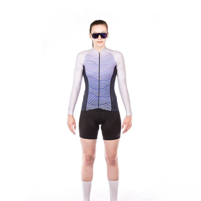 Bioracer VESPER JERSEY NEW WAVE BEIGE PURPLE