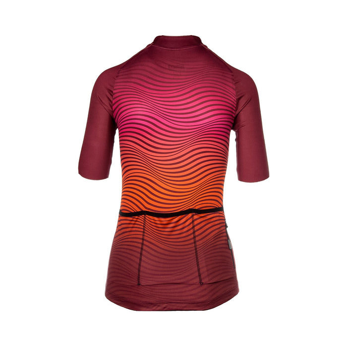 Bioracer VESPER JERSEY NEW WAVE BORDEAUX ORANGE