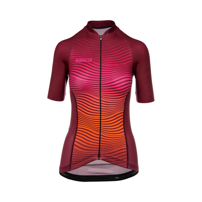 bioracer VESPER JERSEY NEW WAVE BORDEAUX ORANGE