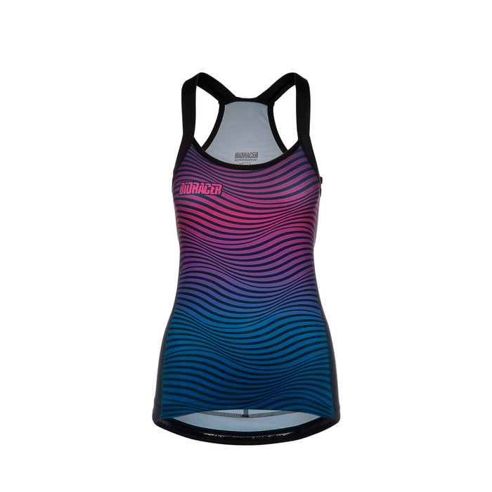 bioracer VESPER TAN TOP NEW WAVE NAVY PINK