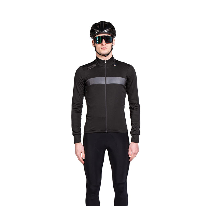 Bioracer SPITFIRE TEMPEST LIGHT THERMAL LONG SLEEVE JERSEY Black