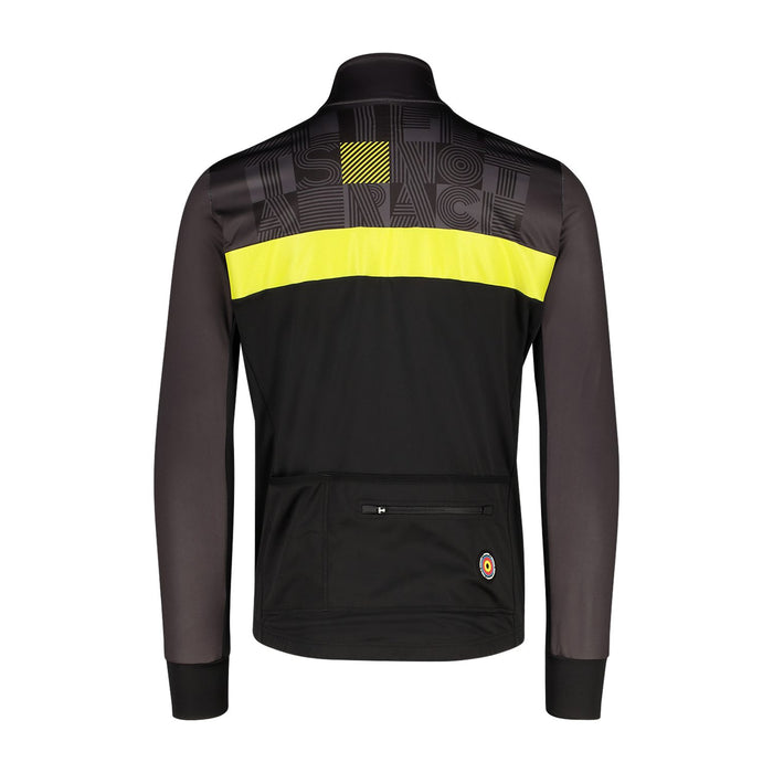 Bioracer SPITFIRE TEMPEST LIGHT THERMAL LONG SLEEVE JERSEY LIFE IS NOT A RACE YELLOW