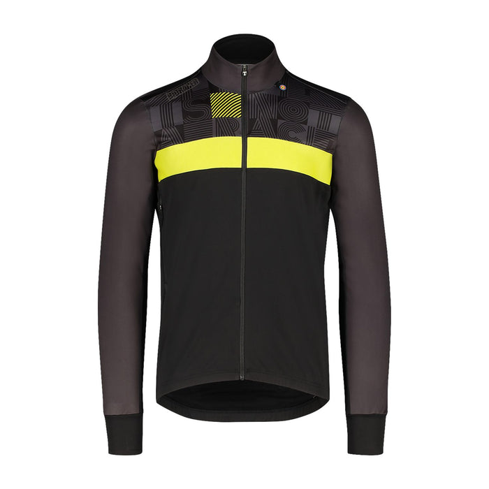bioracer SPITFIRE TEMPEST LIGHT THERMAL LONG SLEEVE JERSEY LIFE IS NOT A RACE YELLOW