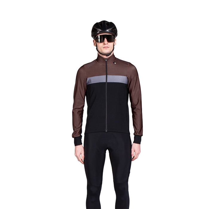 Bioracer SPITFIRE TEMPEST THERMAL LONG SLEEVE JERSEY DARK CHOCOLATE