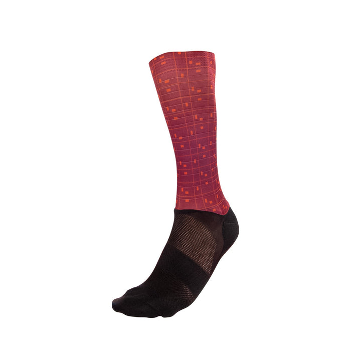 bioracer SPITFIRE/VESPER TECH SOCK BIT MAP BORDEAUX