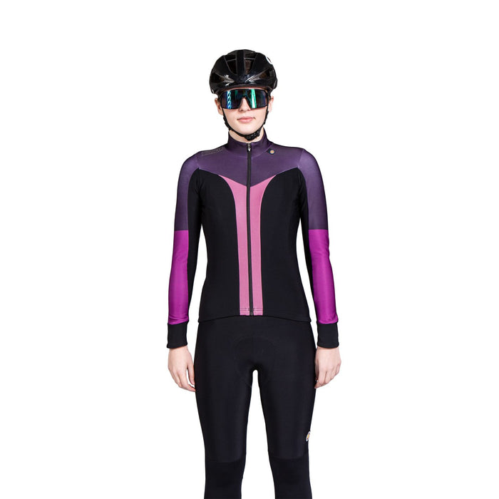 Bioracer VESPER TEMPEST THERMAL WOMEN'S LONG SLEEVE JERSEY PURPLE PINK