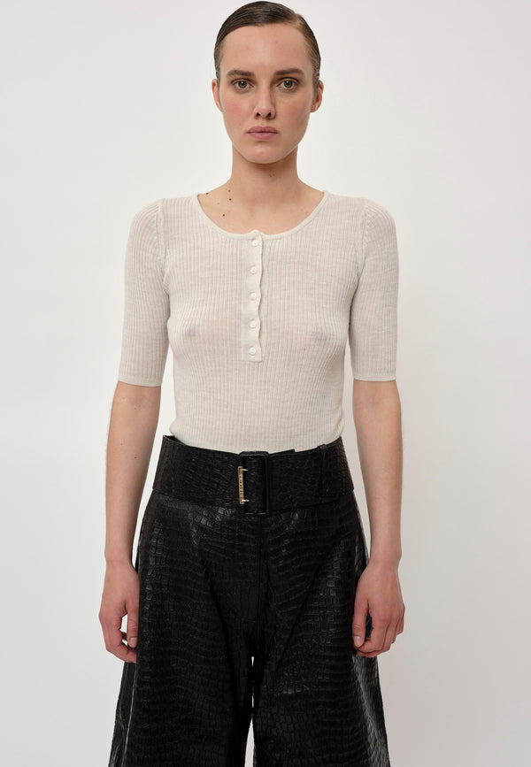 Birgitte Herskind Agnes Knit Blouse - Off White Off White