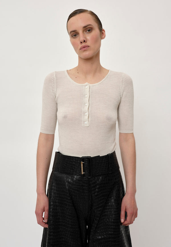 Birgitte Herskind Agnes Knit Blouse - Off White Off White