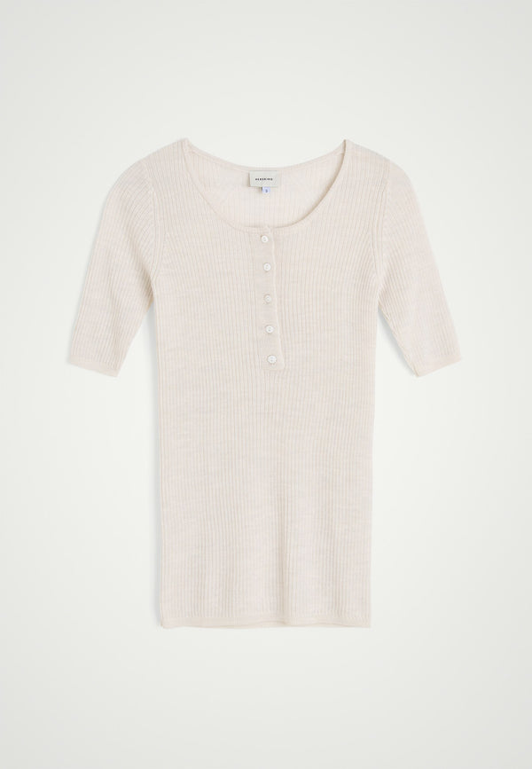 birgitte herskind Agnes Knit Blouse - Off White Off White