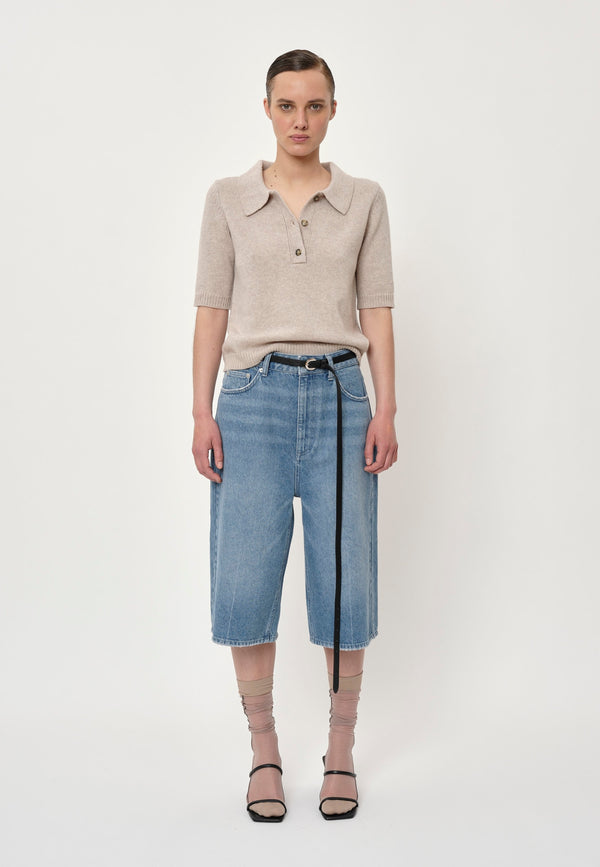 Birgitte Herskind Alberto Knit Polo Blouse - Sand Sand