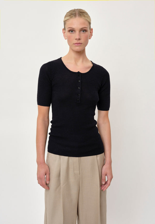 Birgitte Herskind Agnes Knit Blouse - Navy Navy