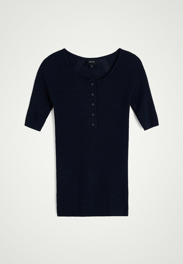 birgitte herskind Agnes Knit Blouse - Navy Navy