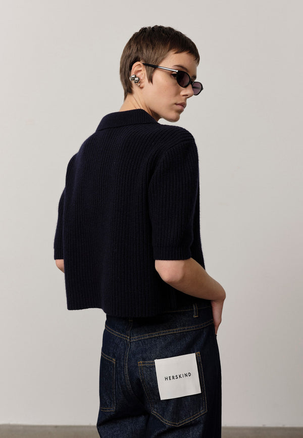 Birgitte Herskind Aria Knit Cardigan - Navy Navy