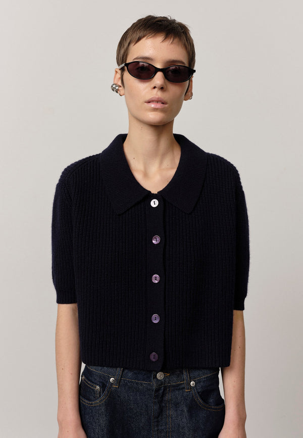birgitte herskind Aria Knit Cardigan - Navy Navy