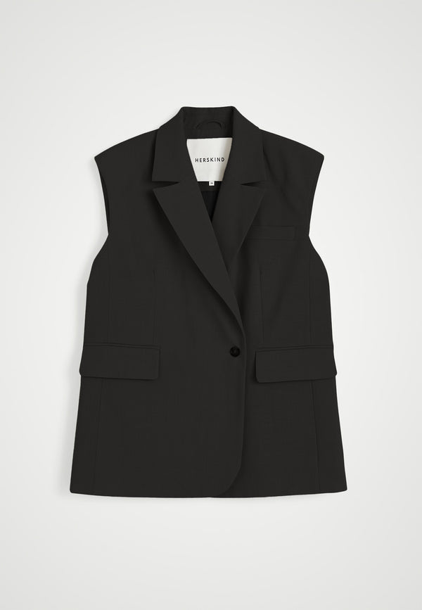 birgitte herskind Averill Vest - Black Black