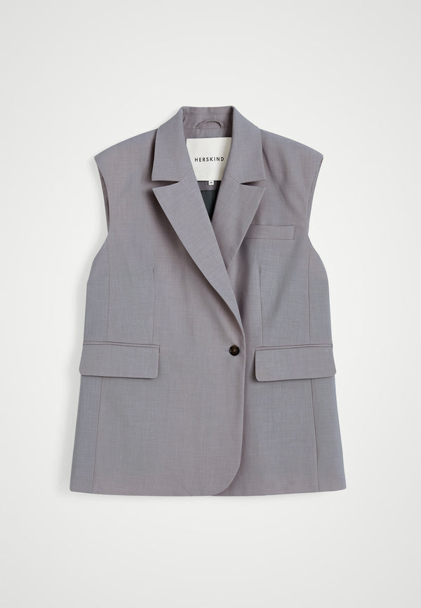 birgitte herskind Averill Vest - Grey Grey