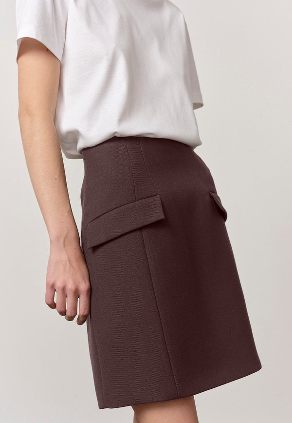 birgitte herskind Benjamin Skirt - Mahogany Mahogany