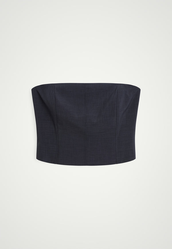 birgitte herskind Cosima Top - Navy Grey Navy Grey