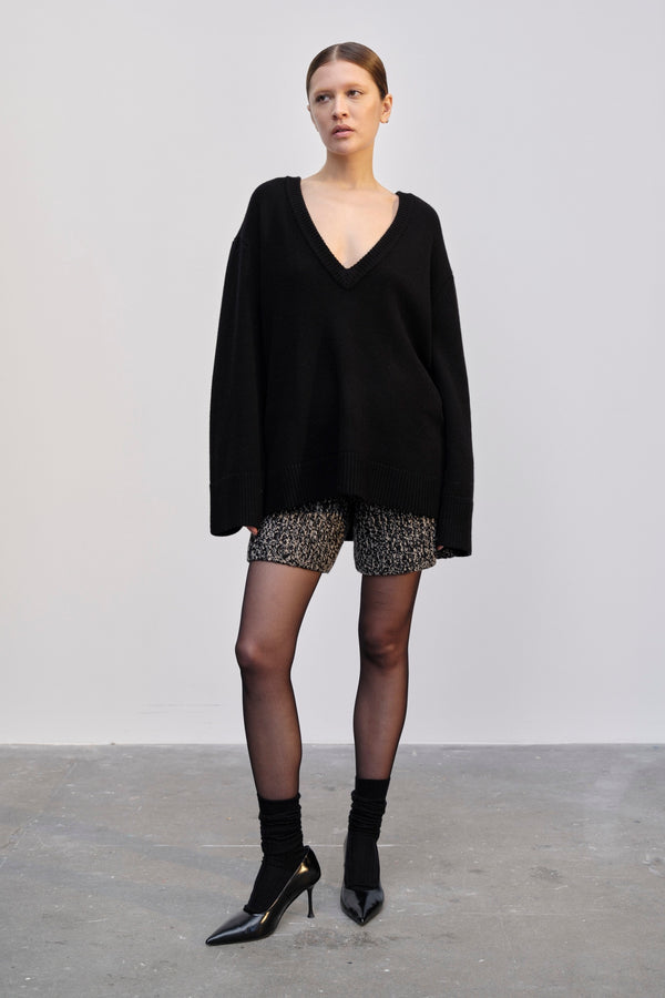 Birgitte Herskind Dicte Knit V-neck - Black Black