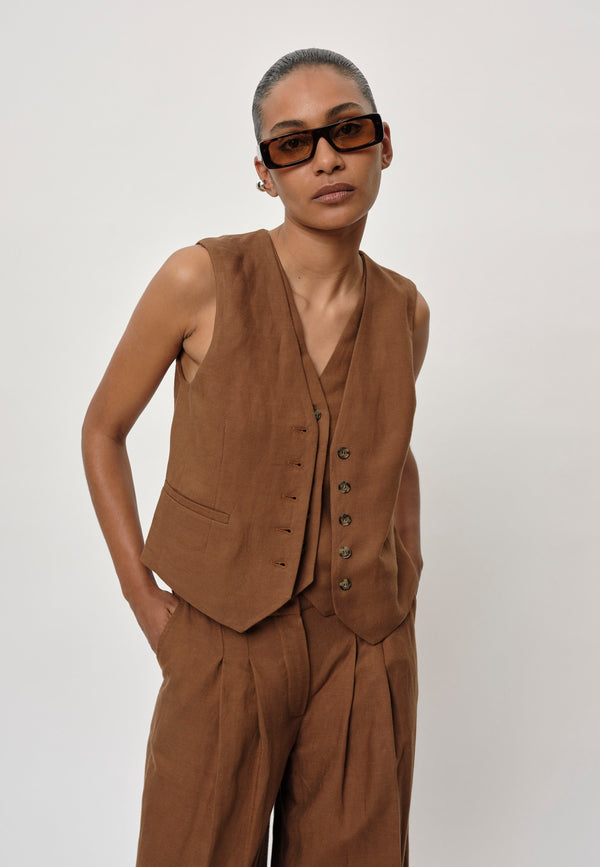 Birgitte Herskind Double Up Vest - Toffee Toffee
