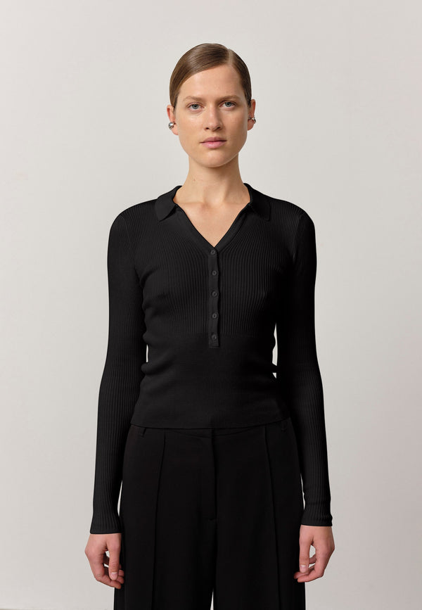 Birgitte Herskind Finn Knit Blouse - Black Black