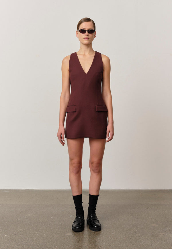 birgitte herskind Gemma Dress - Mahogany Mahogany