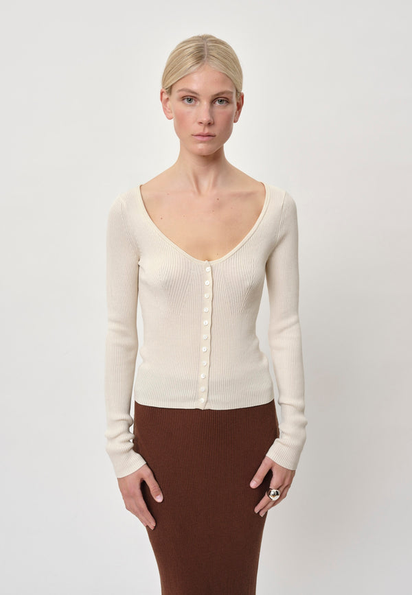 Birgitte Herskind Gili Knit Blouse - Creme Creme
